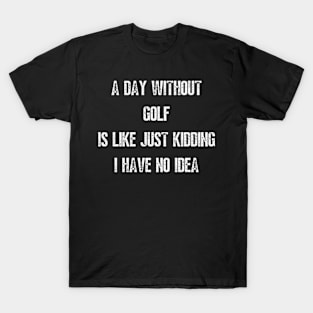 A Day Without Golf T-Shirt